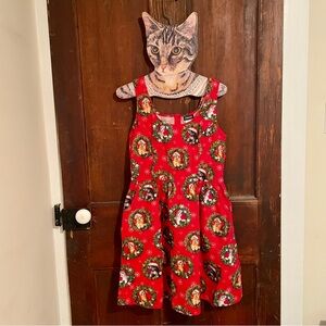 Retrolicious cat Christmas dress